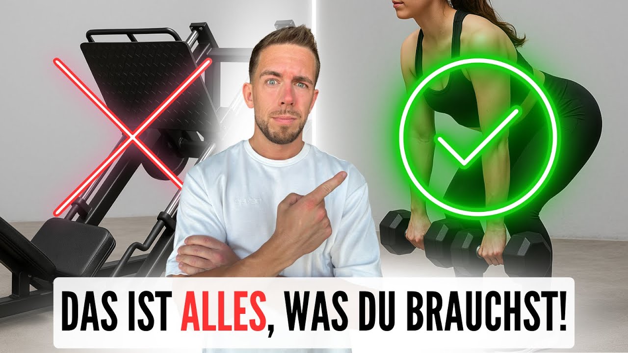 Der EINZIGE Trainingsplan für dich als Frau OHNE Geräte! (Nur mit Kurzhanteln)
