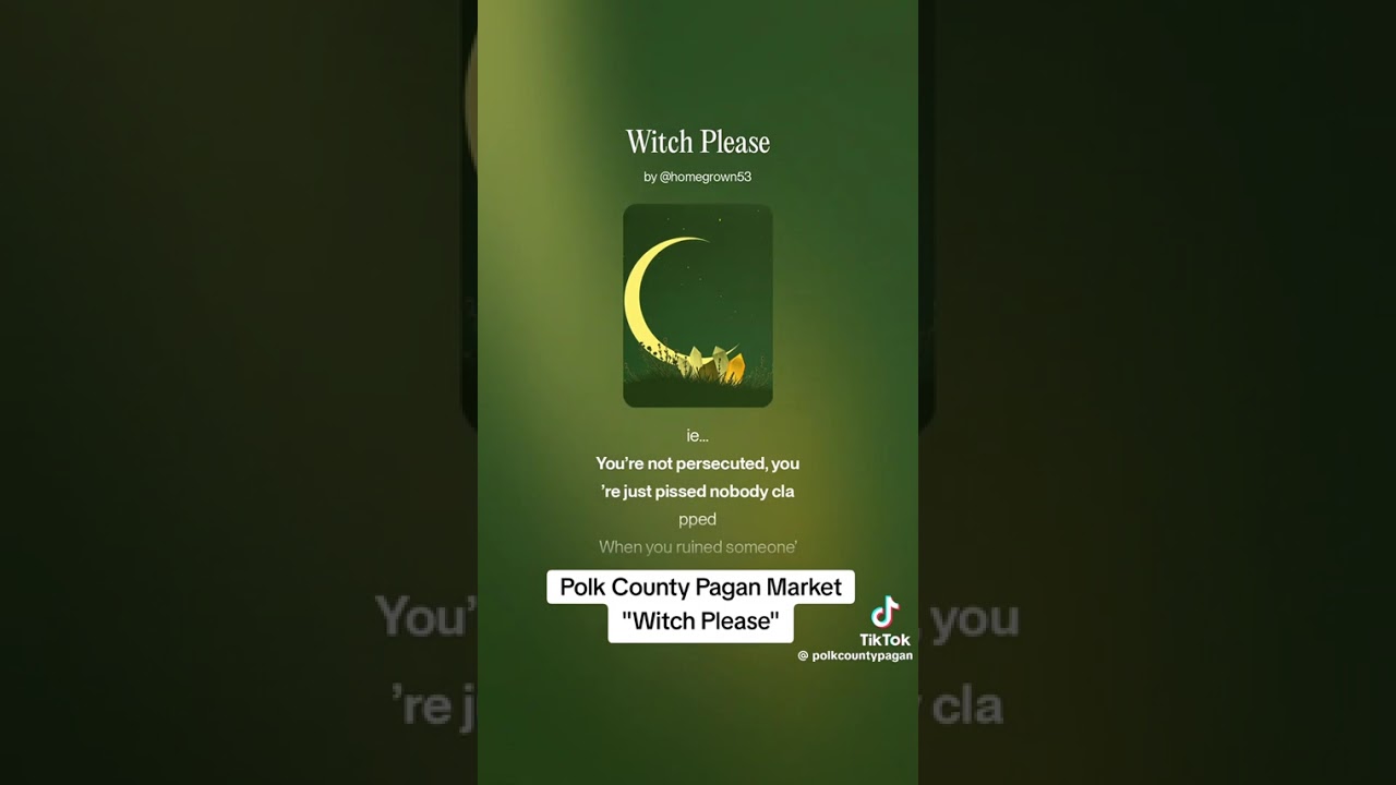 Witch Please by Polk Country Pagan