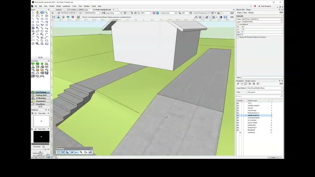 14.5 Drafting the Stairs - Vectorworks 2022