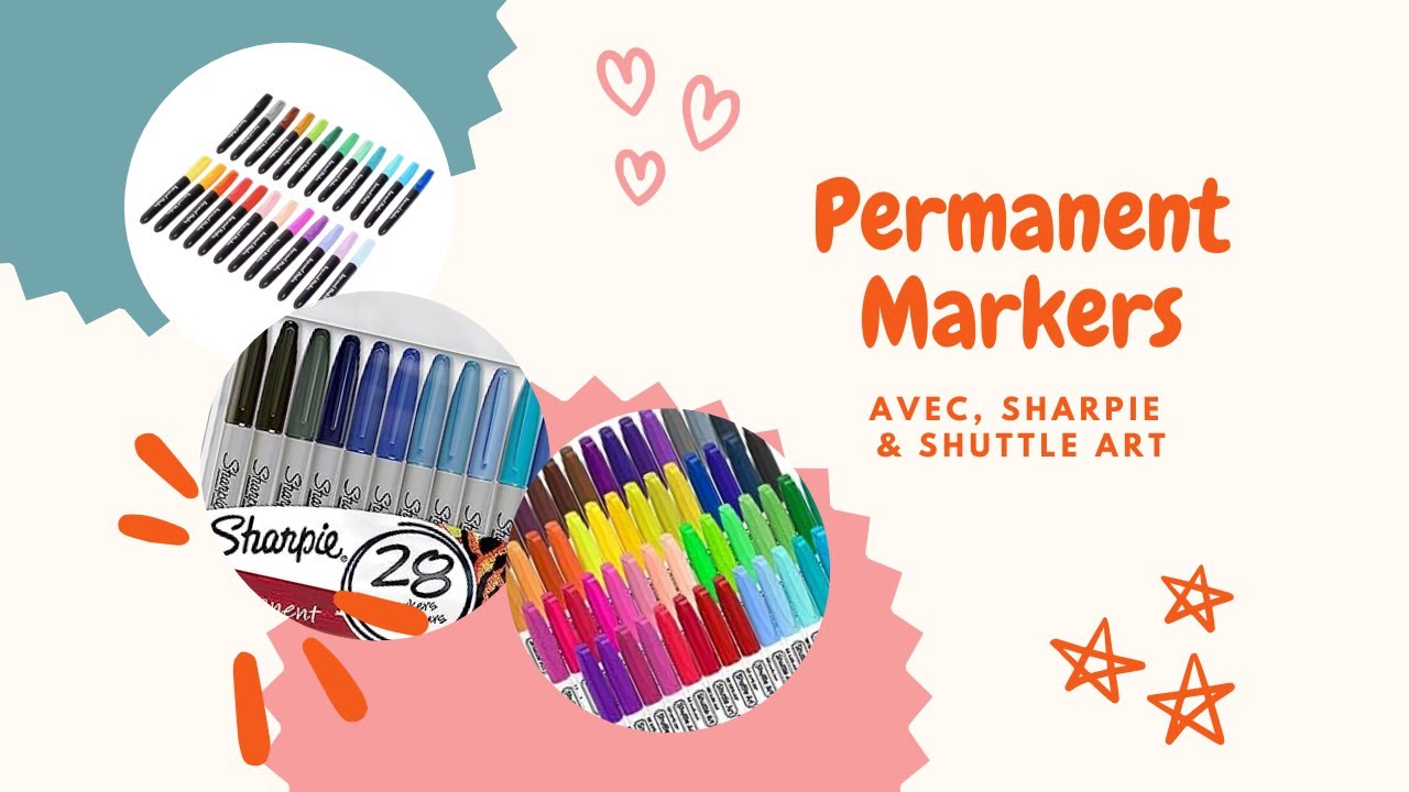 1. Swatchen || Permanent Markers || Avec, Sharpie & Shuttle Art