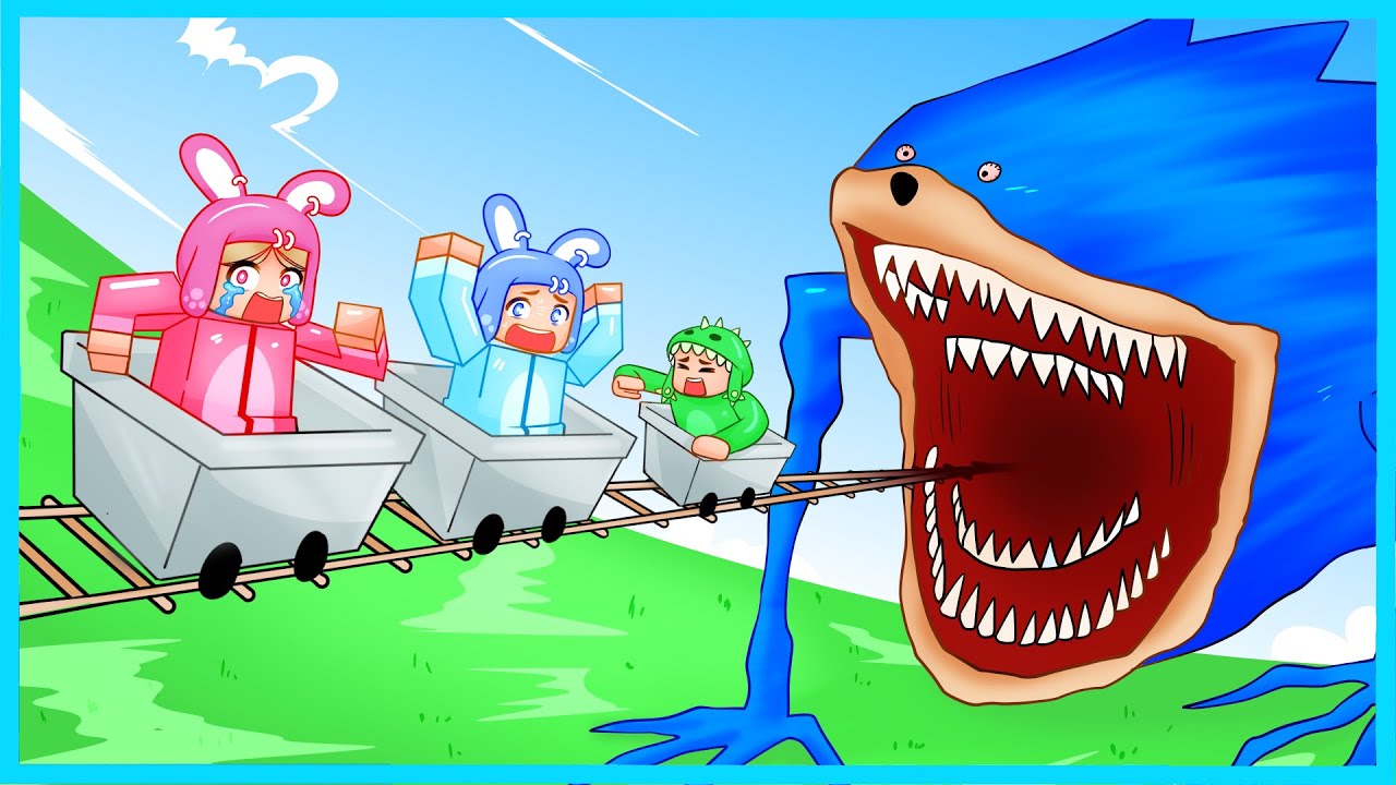 MIPAN & ZUZUZU MASUK KE DALAM KEPALA SHIN SONIC EXE NAIK KERETA ROLLER COASTER! SEREM BANGET