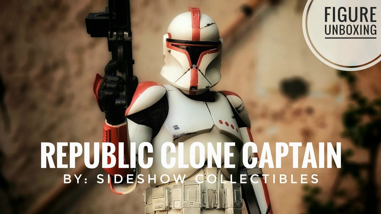 REPUBLIC CLONE CAPTAIN UNBOXING By: Sideshow Collectibles.
