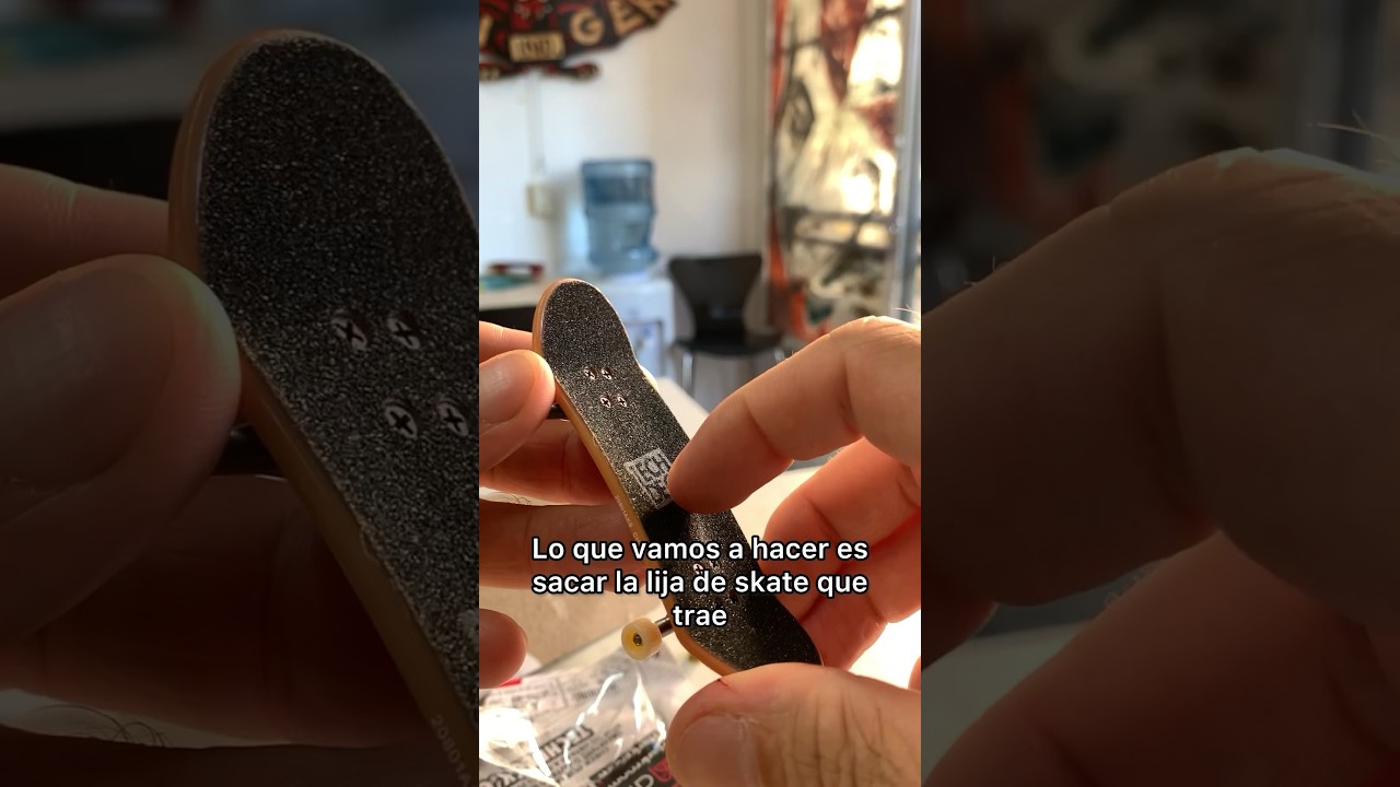 Como Mejorar tu Tech Deck con Foam Tape ✌️🛹 🌎 #fingerboard #skateboard #techdeck #skate #finger