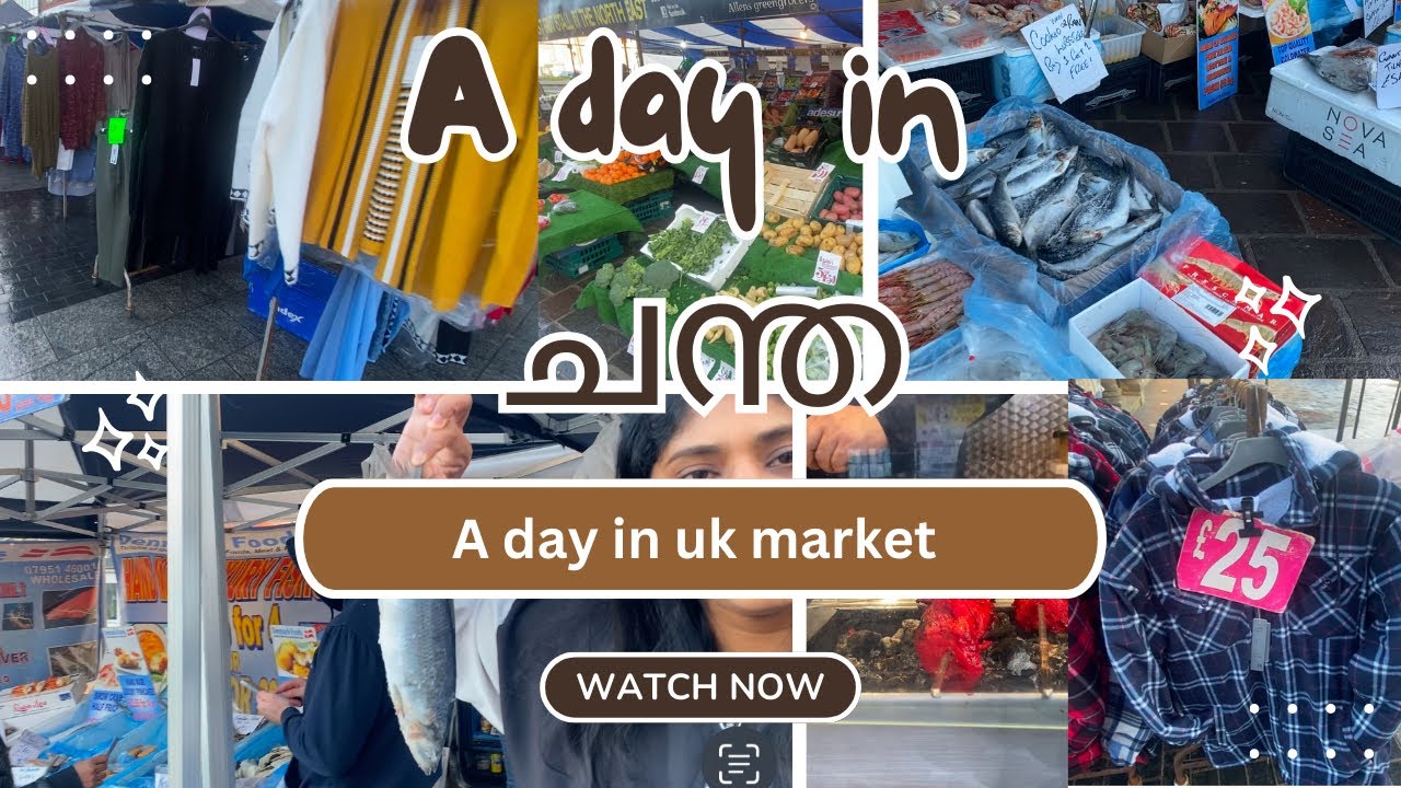 A day in Market at Uk! Wednesday and Saturday special market !Stockton high street