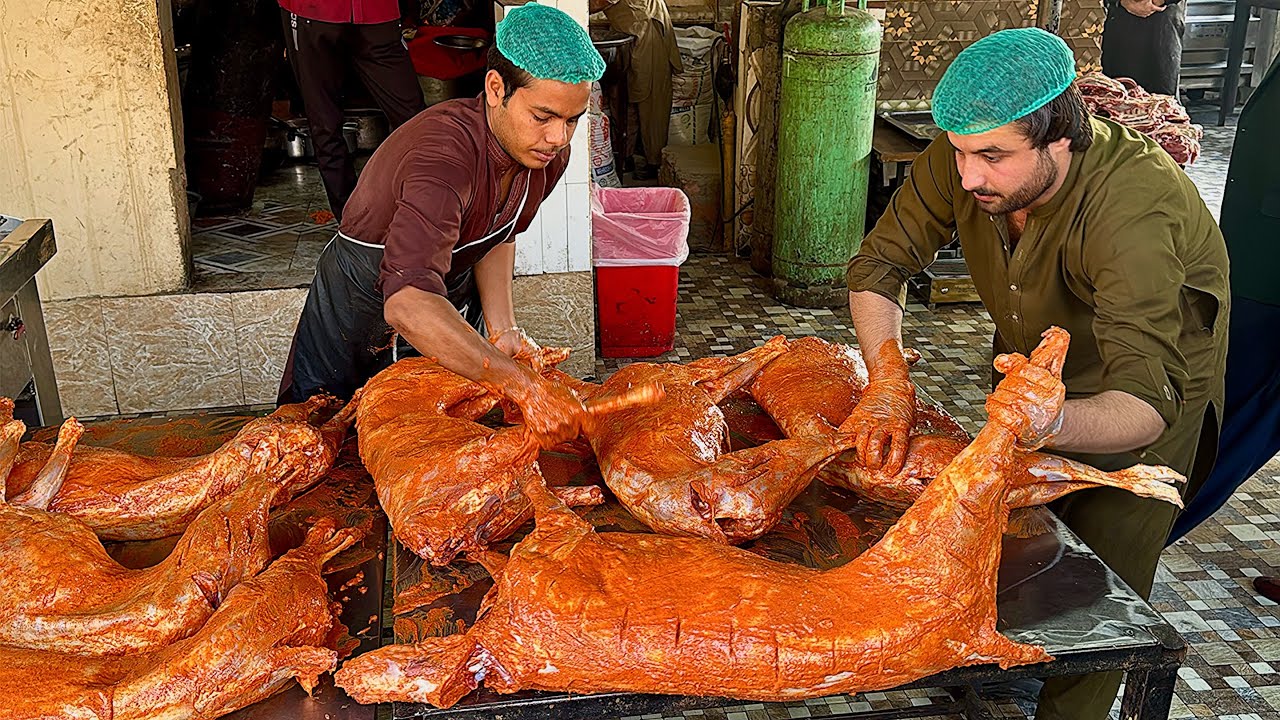 7 WHOLE LAMB ROAST WITH ARABIC STYLE | FULL DUMBA MANDI | ARABIC FULL DUMBA COOKING WITH HEAVY PILAF