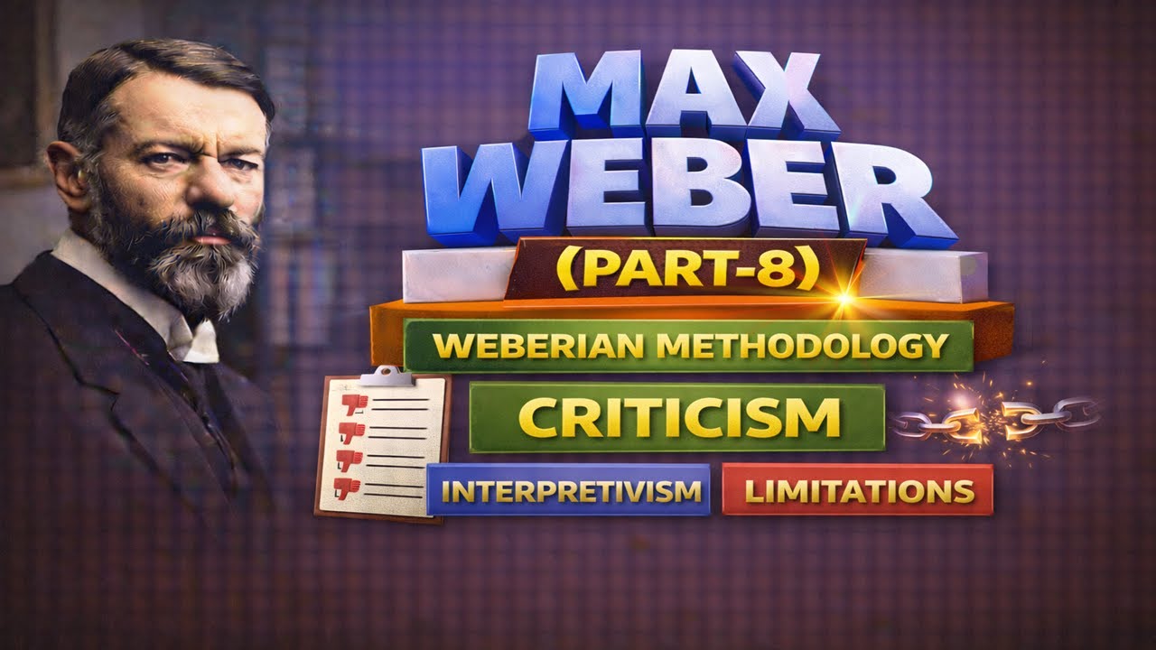 48-Max Weber (Part-08)-Criticism of Ideal Type and Social Action, Limitations of Interpretivism