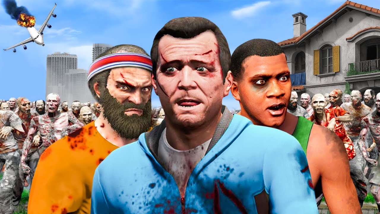 3 FAÇONS DE PROTÉGER SA MAISON D'UNE INVASION DE ZOMBIES SUR GTA 5 ! (Film)