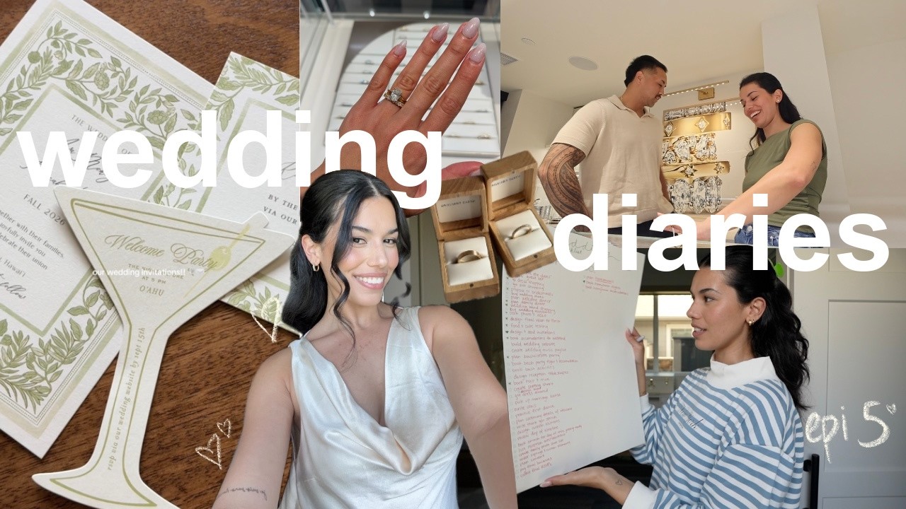 Wedding Diaries 🕊️ bridal makeup trial, ring unboxing, veils + our invitations!!