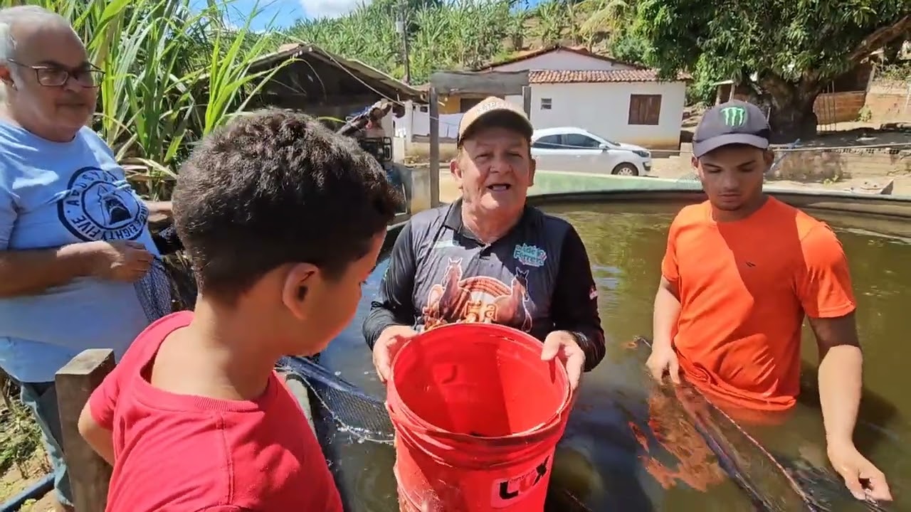 OLHA COLOQUEI TODOS OS PEIXES NA MÃE LAGOA NÃO VOU PRECISAR DE OXIGÊNIO MAIS AQUI 