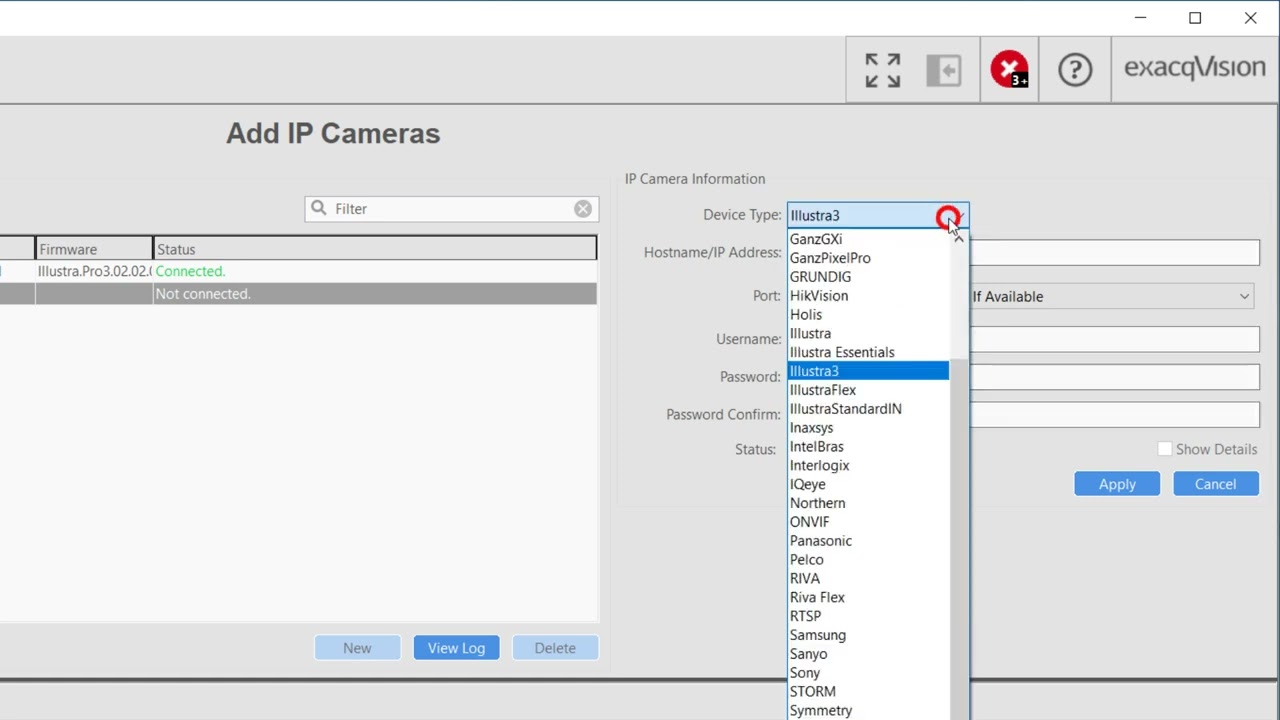 Exacq Add IP Cameras - Manual