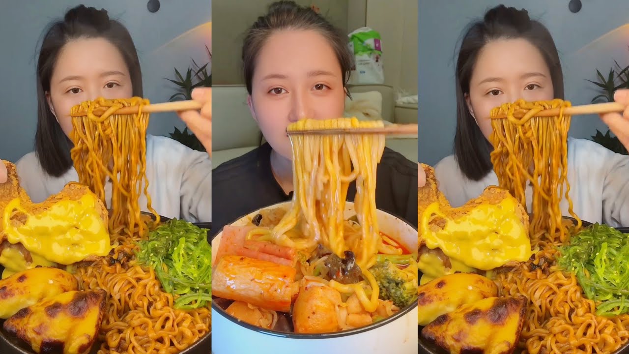 Spicy Eating Mukbang Chinese Food Noodles | ASMR/EATING 중국먹방!