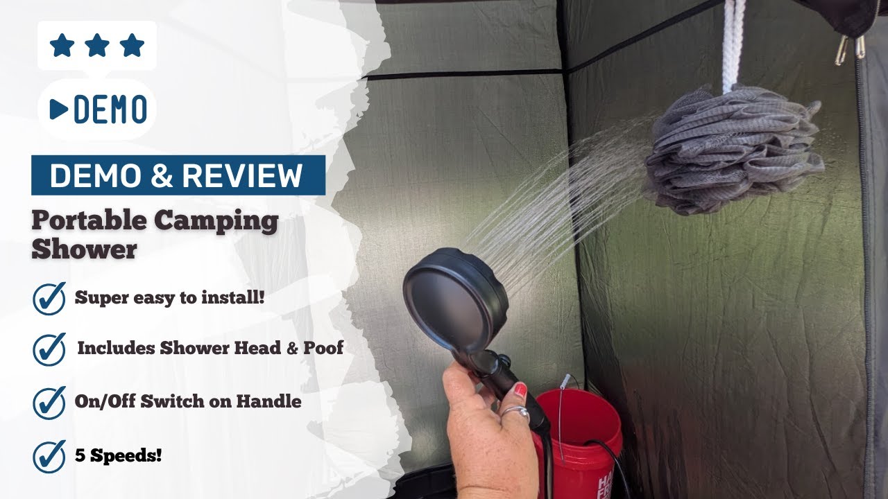 Demo and Review - Spopal Portable Camping Shower