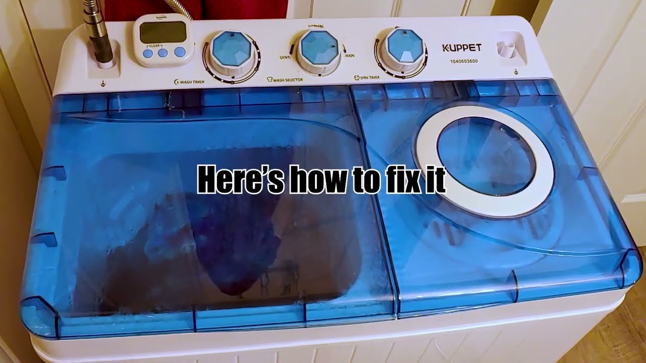 Kuppet Portable Washing Machine - Drain Noise Fix