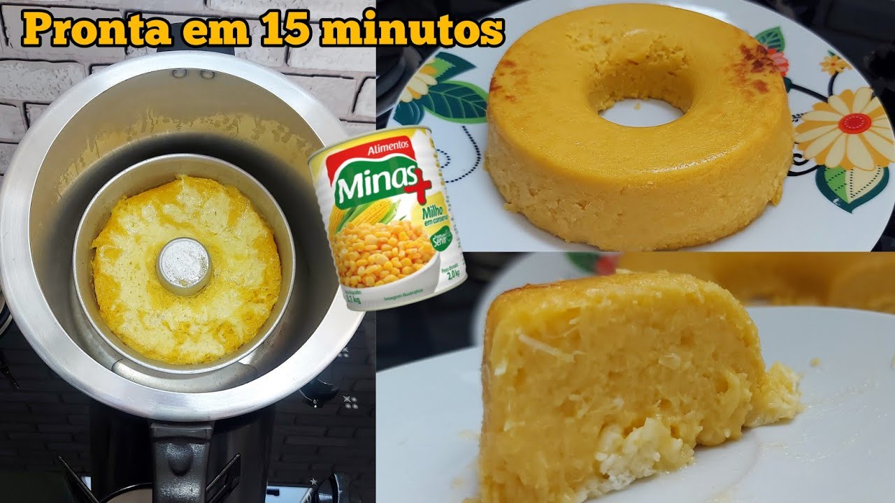 PAMONHA de MILHO de LATA na PANELA DE PRESSÃO feita em 15 MINUTOS ECONOMIZE SEU GÁS