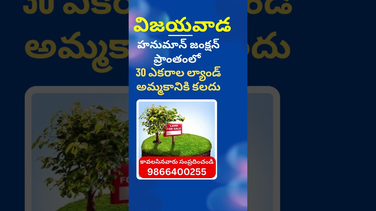 30 Acres Land For Sale in Hanuman Junction, Vijayawada | Amaravathi Capital | Amaravati | 9866400255
