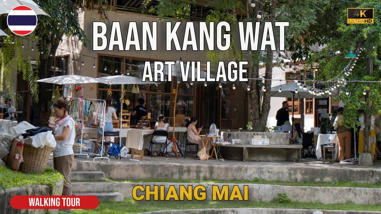 🇹🇭 4k The artistic village of Chiang Mai, Immerse yourself in the Magic of Baan Kang Wat