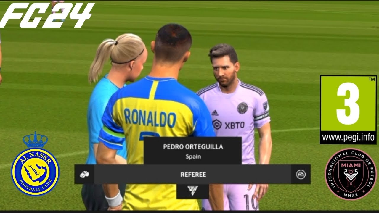 Messi vs Ronaldo-Inter Miami VS AL Nassr| WHO IS THE REAL GOAT EAFC24 ANDROID OFFLINE #gaming
