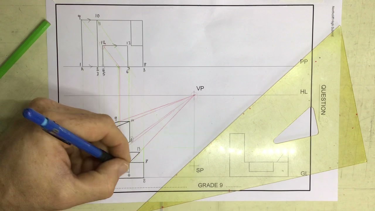 One point perspective drawing Gr 9 revision