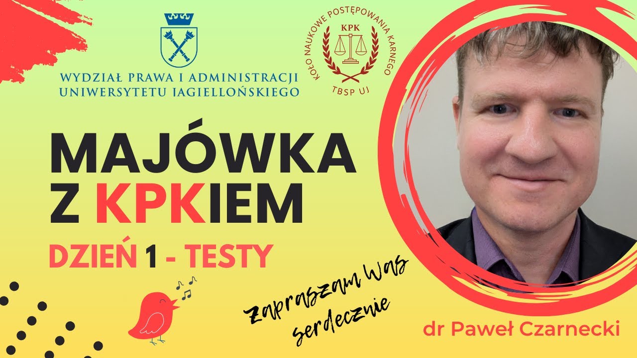 Majówka z KPKiem - cz. 1. Jak rozwiązywać pytania testowe z Procesu karnego?