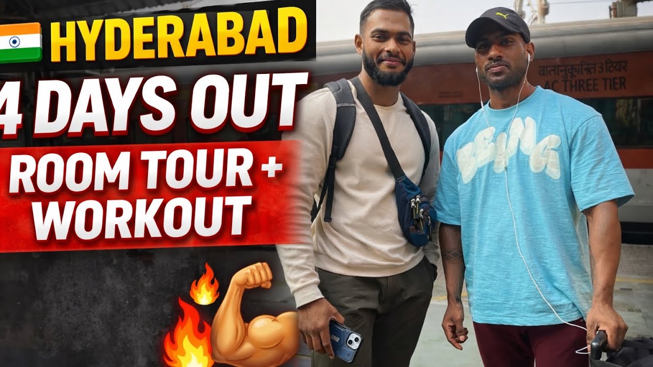 Reached Hyderabad | 4 Days Out | Room Tour + Workout | Classic Physique Prep