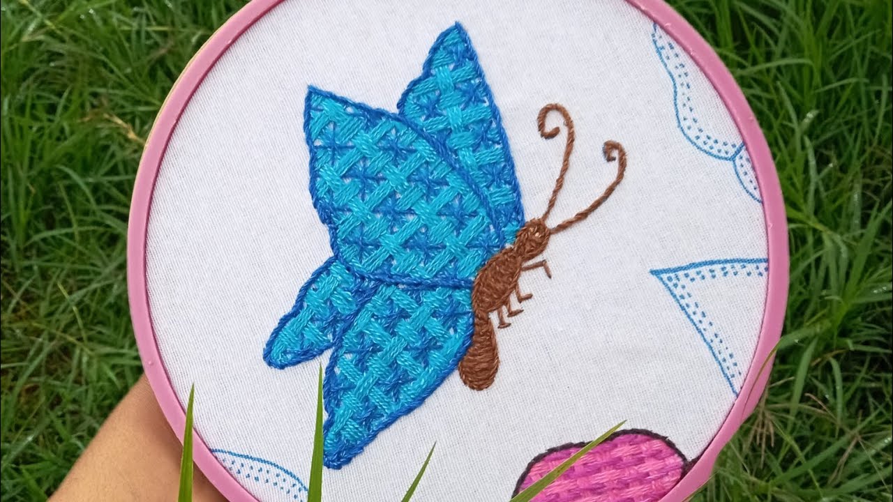 como bordar una mariposa
