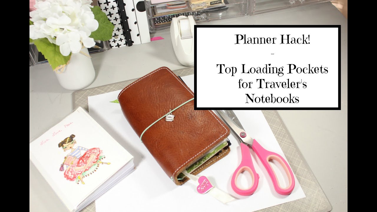How To Make Easy Top Loading Pockets For Traveler's Notebook