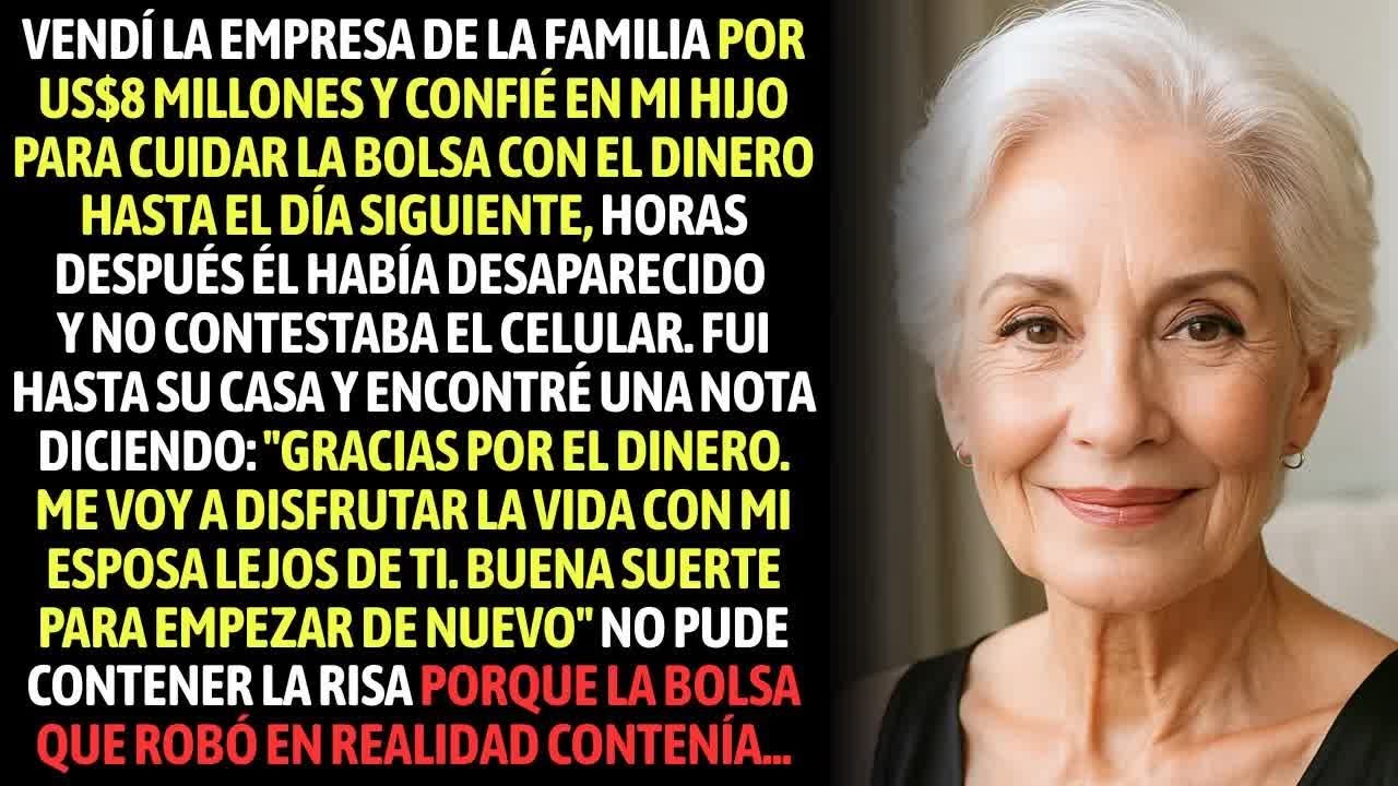 Vendí La Empresa De La Familia Por US$8 Millones Y Entregué La Bolsa Con Dinero Para Que Mi Hijo