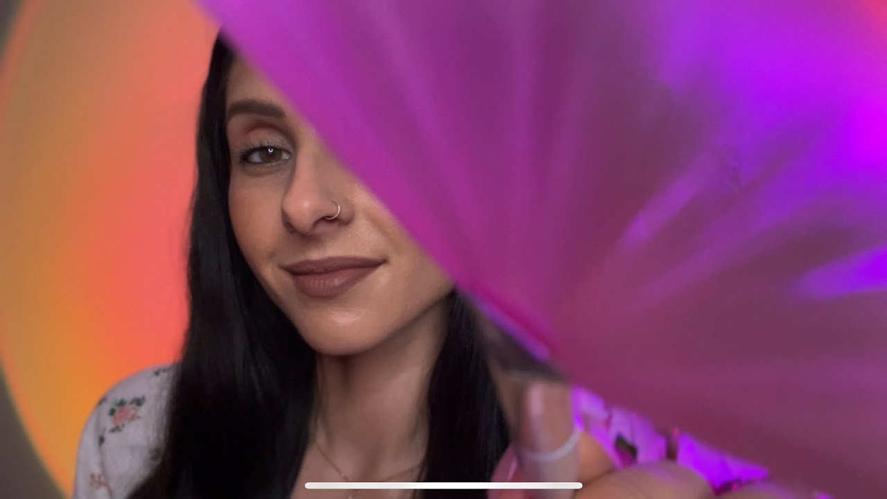Up Close Springtime Face Brushing & Personal Care | Soft Affirmations & Gentle Touches 🌸