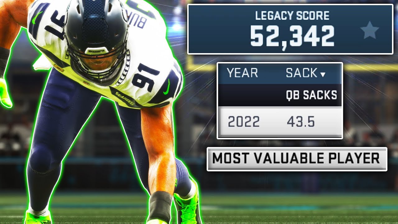 Career of a 99 OVERALL Rookie Left End! (Madden 19 Experiment)
