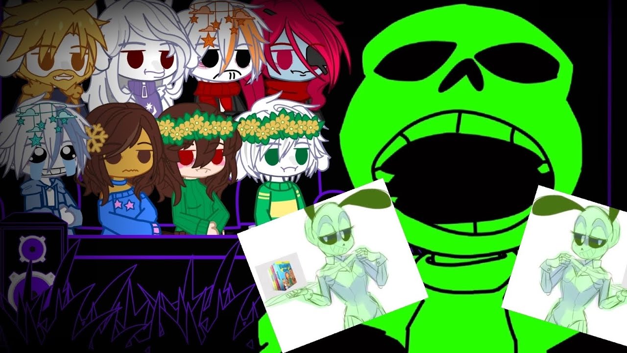 (🇧🇷🇺🇸🇲🇽) Undertale react to Green_Sans.