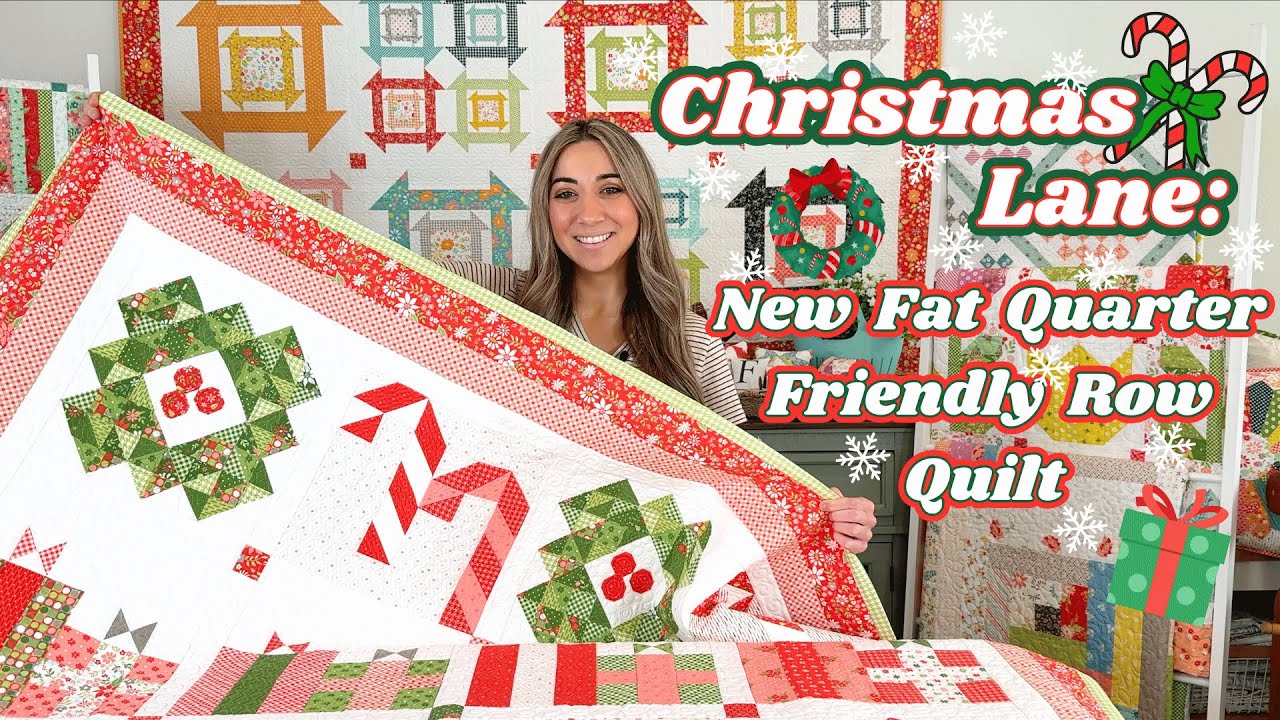Christmas Lane: Новое одеяло с четвертью, удобное для толстых стеганых изделий