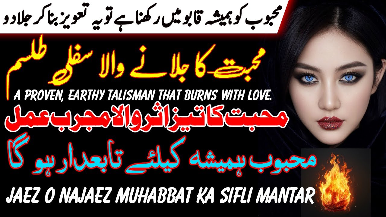 🔥 Mohabbat Ka Jalane Wala Sifli Tilsim &ndash; The Powerful Love Spell That Ignites Passion | Real Amal