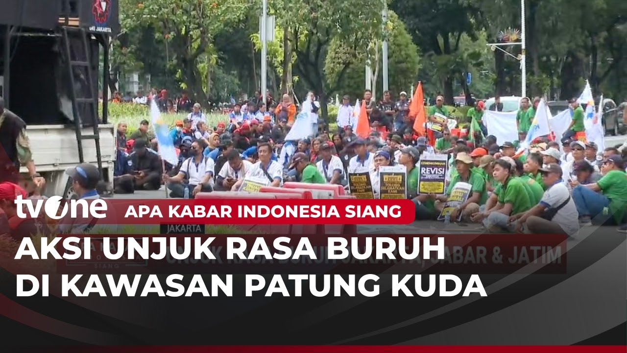 Ratusan Buruh dari Berbagai Elemen Gelar Aksi dan Menuntut 3 Poin Utama | AKIS