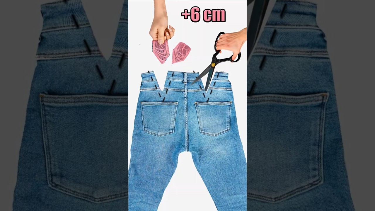 How to upsize the waist of jeans! Miarti 🧵✂️