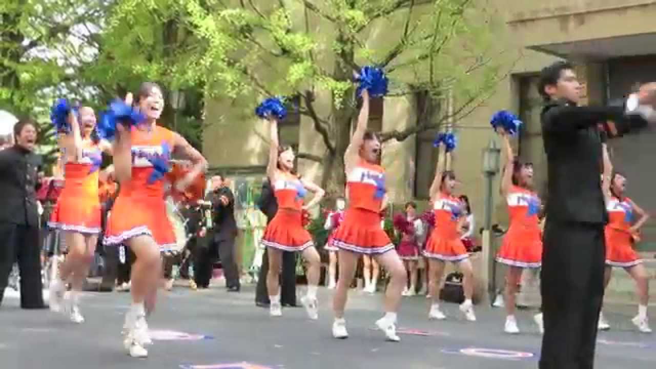 法政大学応援団　応援曲メドレー　2015　法大・早大合同デモンストレーション