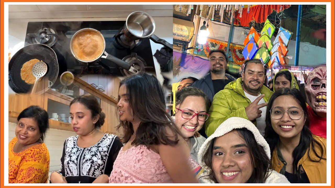 Cousins at 1am😝 Uttarayan with Family | J Vlog