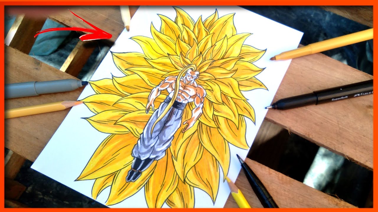 Como desenhar o Goku super sayajin infinito