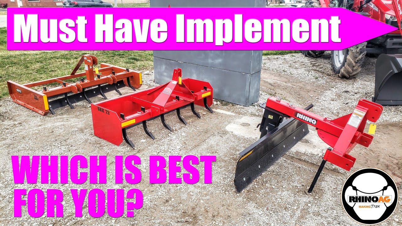Rear Grader Blade versus Box Blade versus Grading Scraper: Which is BEST for You?