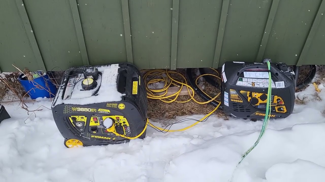 Round 3, Firman 1600w And 3300w Parallel with Genetry 6k.