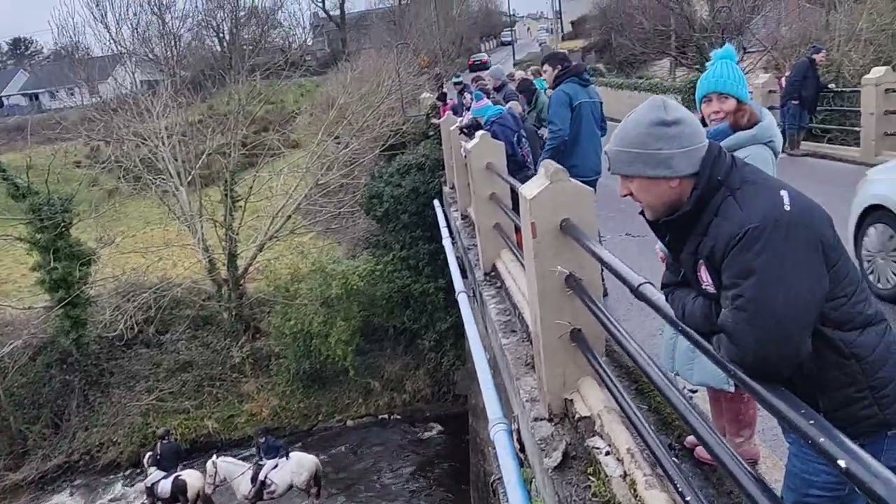 A Dip in the River Shannow after an afternoon of hunting in Kilflynn by The North Kerry Harriers '23