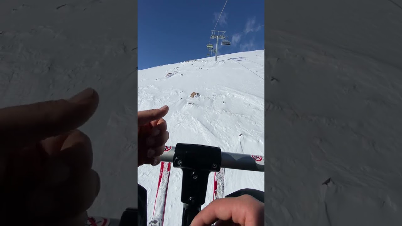 Erciyes Hisarcık divan pisti yarı siyah yarı kırmızı pist