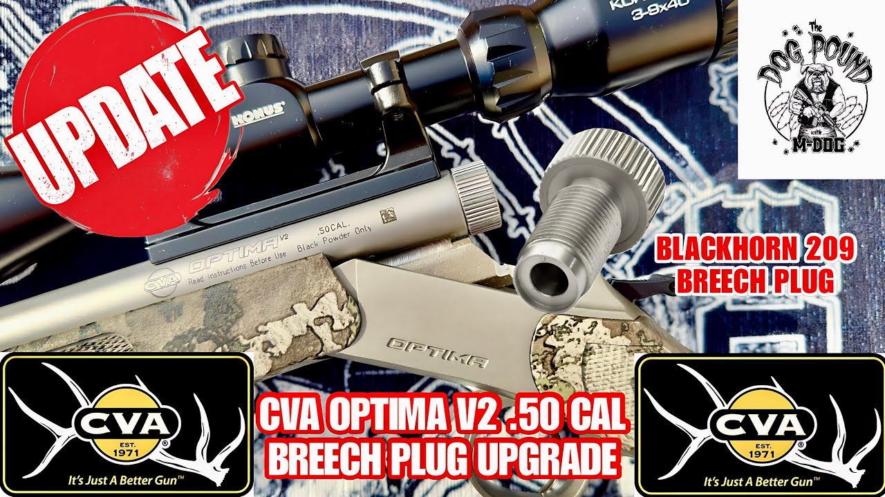 CVA OPTIMA V2 50 CALIBER! BREECH PLUG UPGRADE!