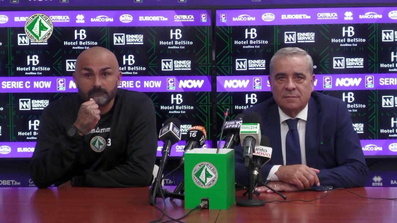 Conferenza Stampa Presidente Us Avellino e presentazione Mister Raffaele Biancolino