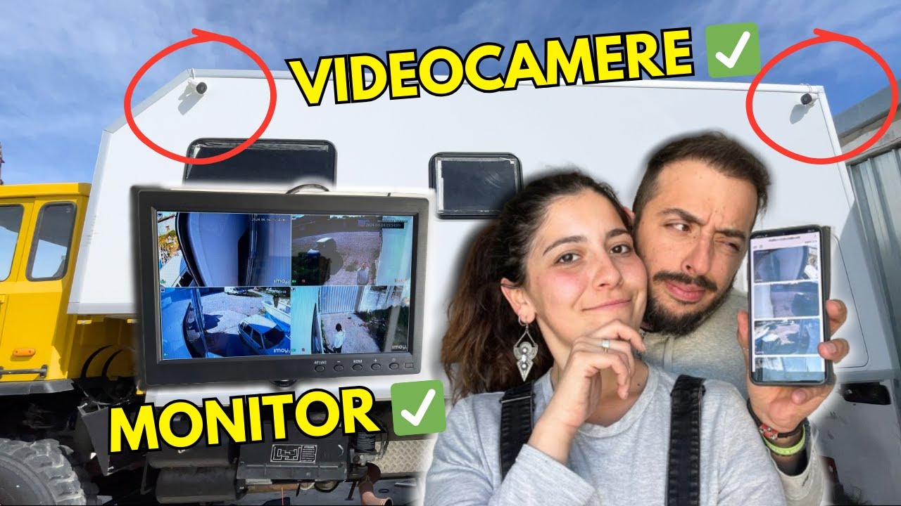 Con questo impianto di videosorveglianza potremo fare sonni tranquilli 🚐✨ SICUREZZA CAMPER