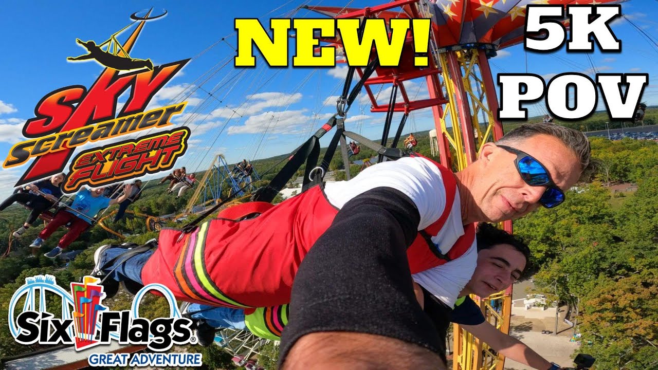 NEW Sky Screamer: Extreme Flight On-Ride POV [5K] | Six Flags Great Adventure 2022