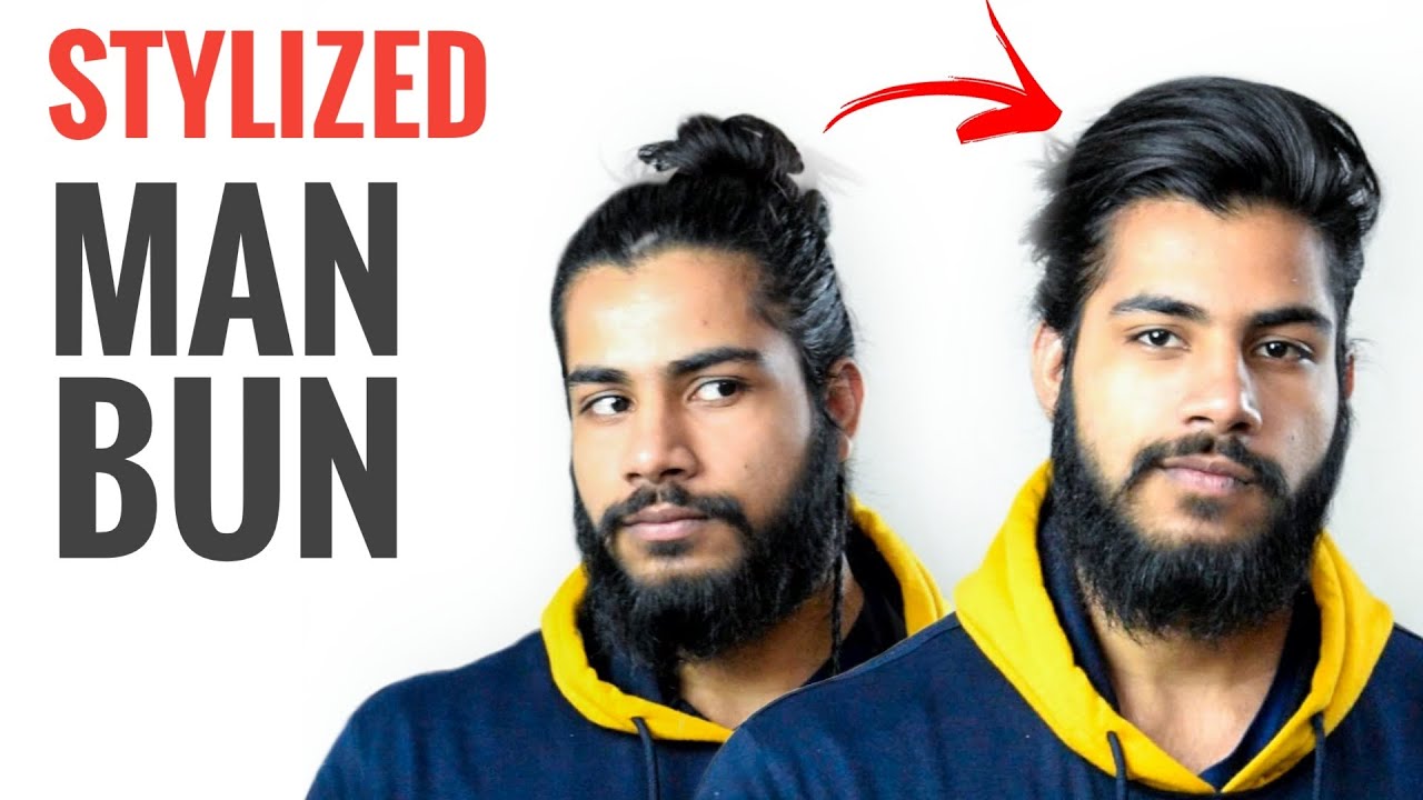 GIVE THE BORING MAN BUN A NEW LOOK - How to Stylize you man bun | INDIA