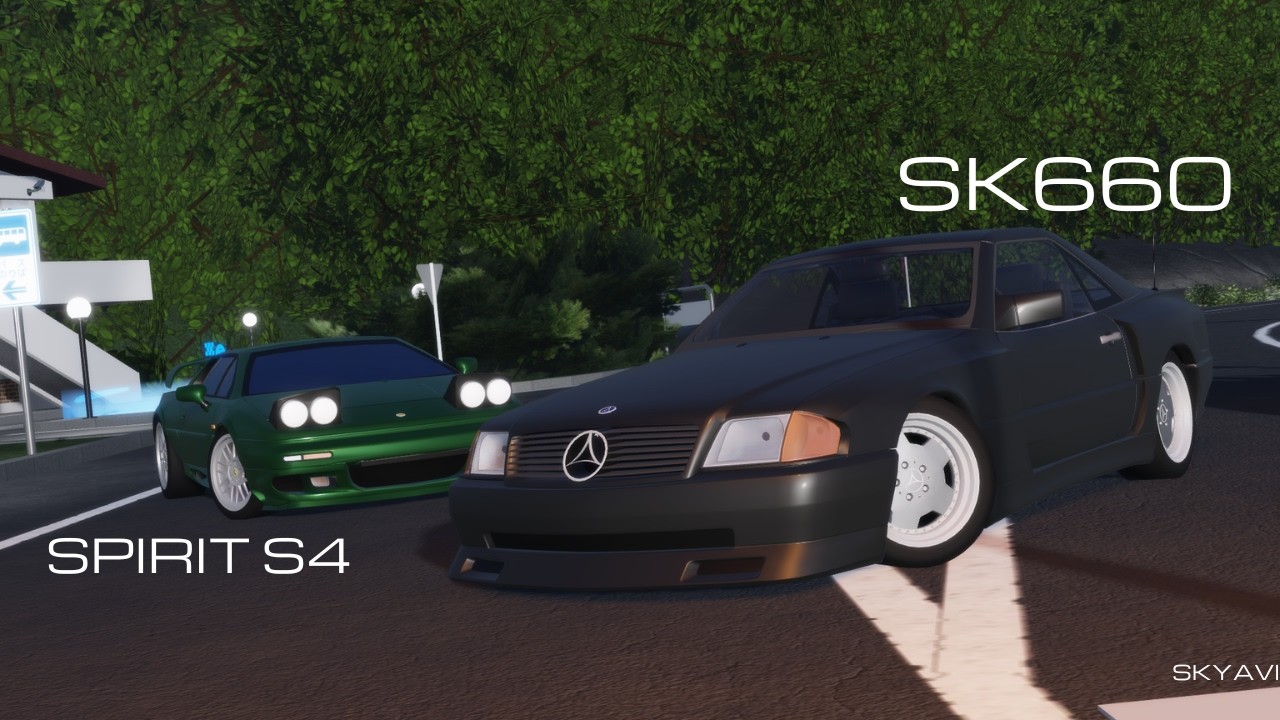 Lotus Esprit V8 vs Mercedes-Benz SL500 Turnpike Downhill | Midnight Racing:Tokyo