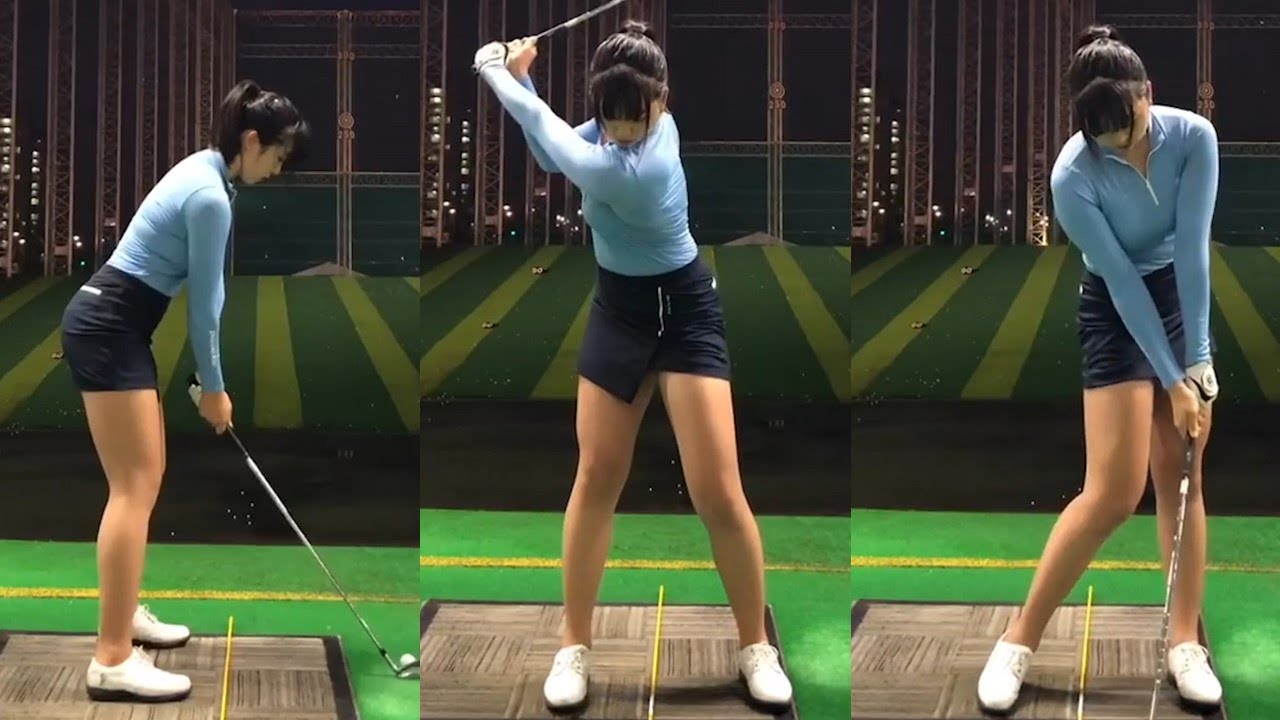 KLPGA Pro 김채경 육감적미녀골퍼 필드스윙!! 파워스윙 골프스윙 골프기초 골프레슨 드라이버샷 아이언샷 골프그립 golf swing ゴルフ美女