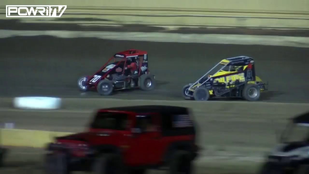 11.7.20 POWRi Lucas Oil West Midget League Creek County Speedway Highlights
