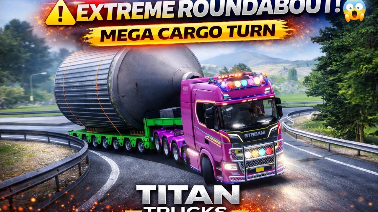 EXTREME ROUNDABOUT CHALLENGE! | Tremola to Stuttgart Mega Cargo Mission 